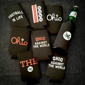 ⭕️🏈🏟 Ohio State Koozies for Bottle or Slim Can